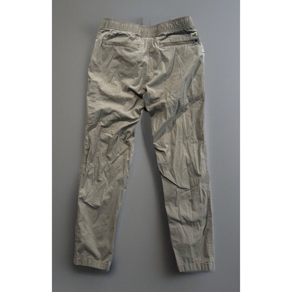 Vuori Mens Ripstop Trail Pant Sz M Khaki Active Zip Pocket Outdoor Casual W FLAW - Picture 2 of 16